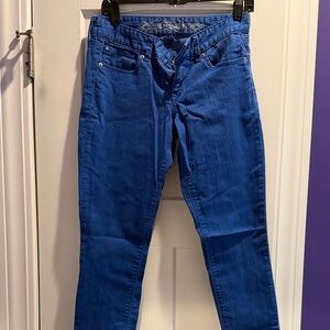 Express Women's Vibrant Blue Skinny Jeans